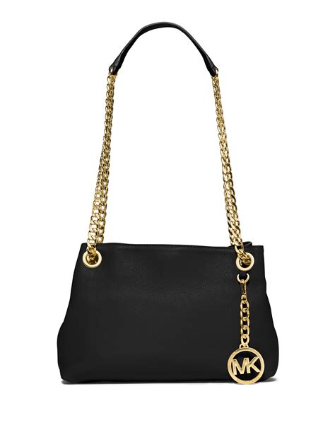 michael kors 35t6stct3l jet set chain leather bag|Michael Kors leather shoulder bag.